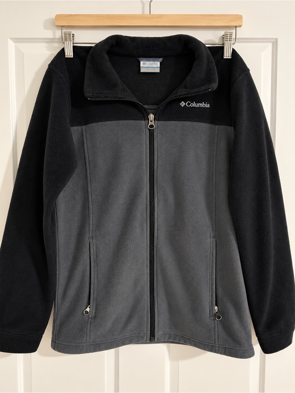 Columbia Kids Black & Gray Full-Zip Fleece Jacket